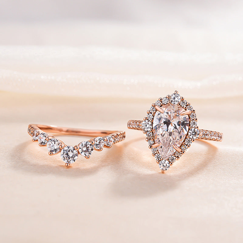 Flower Engagement Ring - 14K Rose Gold 0.25 Carat Round Cut Ruby Unique Ring  - Adalyn – Segal Jewelry